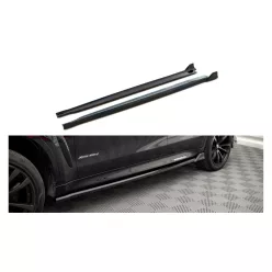   Maxton Design Küszöbtoldat BMW X6 F16 M-Pack (2015–2019) – Fényes Fekete
