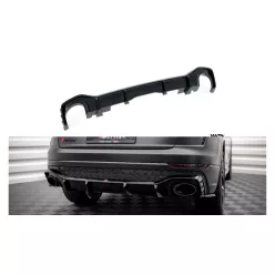   Maxton Design Hátsó Kötény / Diffúzor Audi RSQ8 4M (2019–) – Fényes Fekete