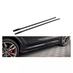   Maxton Design Küszöbtoldat BMW X3 G01 M-Pack – Fényes Fekete