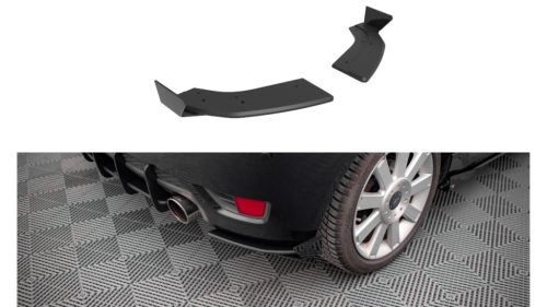 Splitter Ford Fiesta VI ST Rear Side Street Pro Black + Gloss Flaps