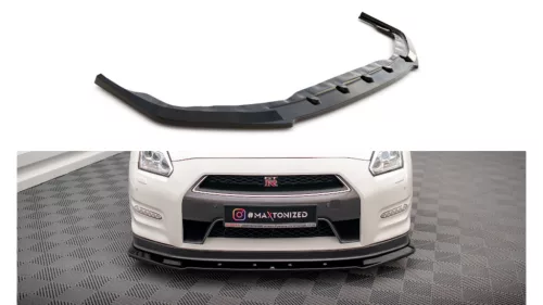 Maxton Design Első Toldat / Splitter Nissan GT-R R35 Facelift (2017–) – Fényes Fekete