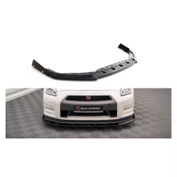   Maxton Design Első Toldat / Splitter + Flaps Nissan GT-R R35 Facelift (2017–) – Fényes Fekete