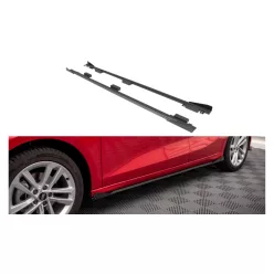   Maxton Design Küszöbtoldat Audi A3 8Y (2020–) – Fényes Fekete