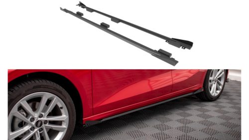 Diffuser Audi A3 8Y Side Skirts Street Pro Black + Gloss Flaps