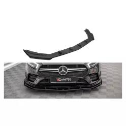   Maxton Design Első Toldat / Splitter Mercedes-Benz A35 AMG W177 (2018–) – Fekete-Piros