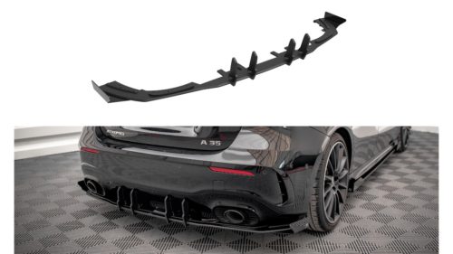 Maxton Design Hátsó Kötény / Diffúzor Mercedes-Benz A35 AMG Aero Pack W177 (–) – Fényes Fekete