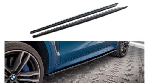 Maxton Design Küszöbtoldat BMW X6 F86 M-Pack (2014–2018) – Fényes Fekete