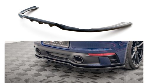 Splitter Porsche 911 Carrera Aero Carrera GTS 992 Rear Central with Diffuser v.1 Gloss Black