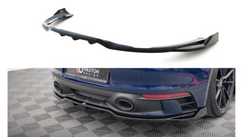 Splitter Porsche 911 Carrera Aero Carrera GTS 992 Rear Central with Diffuser v.2 Gloss Black
