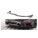 Splitter Porsche 911 Turbo S 992 Rear Central with Diffuser Gloss Black