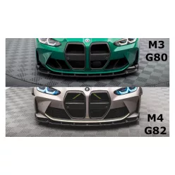   Maxton Design Első Toldat / Splitter BMW M4 G82 M-Pack Kupé (2021–) – Karbon Hatású