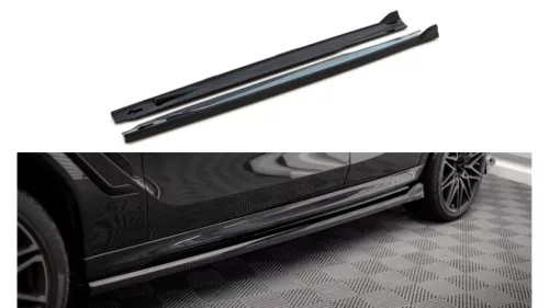 Maxton Design Küszöbtoldat BMW X6 G06 F96 M-Pack (2020–) – Fényes Fekete