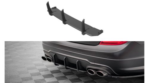 Diffuser Mercedes-Benz C C204 Rear Street Pro Black-Red