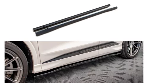 Maxton Design Küszöbtoldat Audi Q4 E-Tron Mk1 Sportback (2021–) – Fényes Fekete