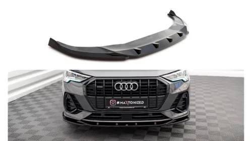 Maxton Design Első Toldat / Splitter Audi Q3 F3 S-Line (2018–) – Fényes Fekete