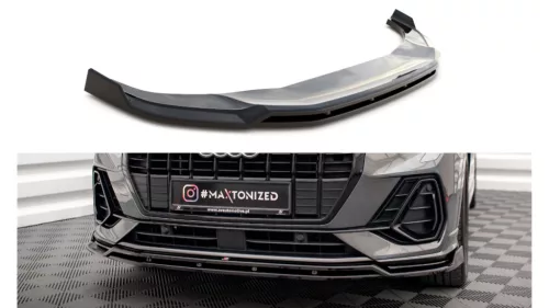 Maxton Design Első Toldat / Splitter Audi Q3 F3 S-Line (2018–) – Fényes Fekete
