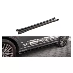   Maxton Design Küszöbtoldat Audi Q3 F3 S-Line (2018–) – Fényes Fekete