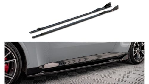 Diffuser BMW 2 G42 M-Pack Side Skirts v.2 Gloss Black + Flaps