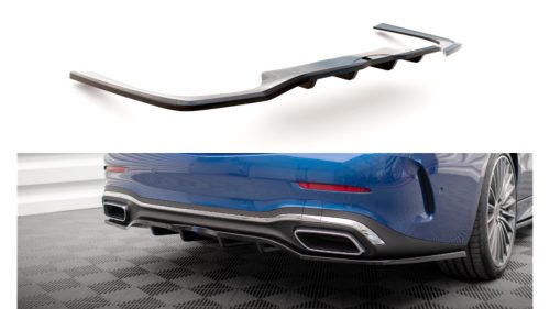 Splitter Mercedes-Benz C W206 Rear Central with Diffuser Gloss Black