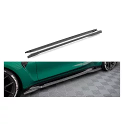   Maxton Design Küszöbtoldat BMW M3 G80 M-Pack (2021–) – Karbon Hatású