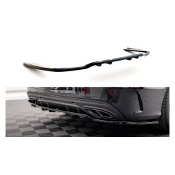   Splitter Mercedes-Benz C W205 Facelift Rear Central with Diffuser Gloss Black