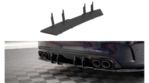 Diffuser Mercedes-Benz C W205 C43 Facelift Rear Street Pro Black-Red