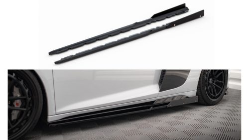 Diffuser Audi R8 4S Facelift Side Skirts v.2 Gloss Black + Flaps