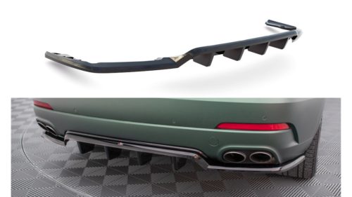 Splitter Maserati Levante I Rear Central with Diffuser Gloss Black