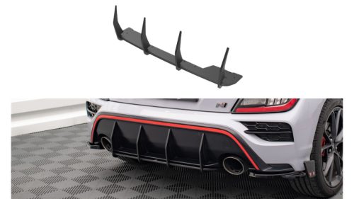 Diffuser Hyundai Kona N I Rear Street Pro Black-Red