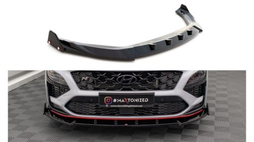 Splitter Hyundai Kona N Mk1 Front Gloss Black v.2 + Flaps