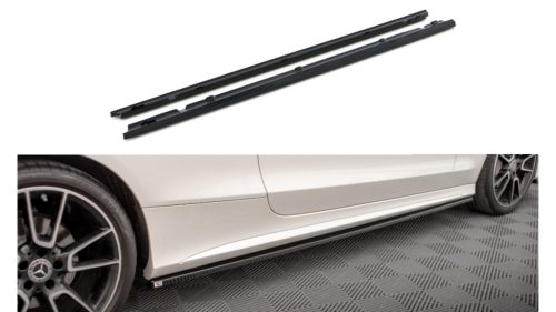 Diffuser Mercedes-Benz C C205 Facelift Side Skirts Gloss Black