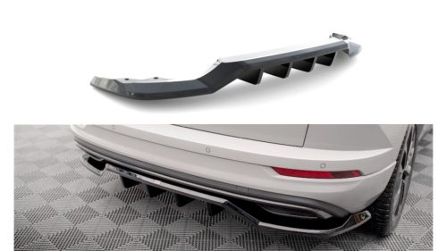 Splitter Skoda Karoq I Facelift Sportline Rear Central with Diffuser Gloss Black