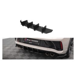 Diffuser Volkswagen T-Roc Facelift R Rear Street Pro Black
