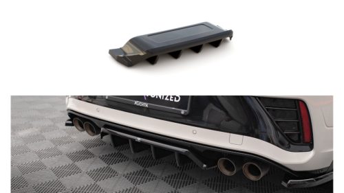 Splitter Volkswagen T-Roc Facelift R R-Line Rear Central with Diffuser Gloss Black