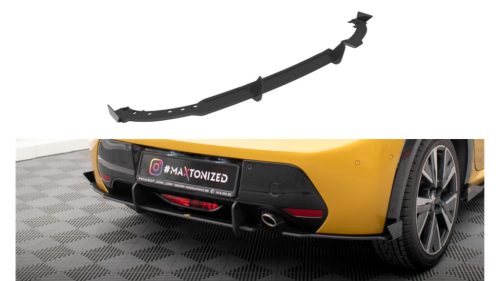Splitter Peugeot 208 GT II Rear Side Street Pro Black + Gloss Flaps