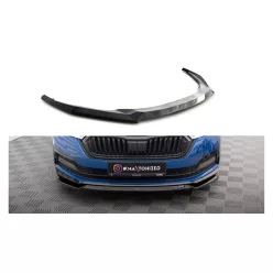   Maxton Design Első Toldat / Splitter Skoda Octavia Mk4 Sportline (2020–) – Fényes Fekete