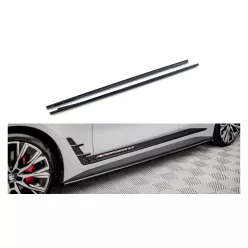   Maxton Design Küszöbtoldat BMW 4 G26 M-Pack (2021–) – Fényes Fekete