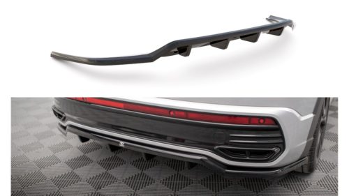 Splitter Volkswagen Taigo R-Line Rear Central with Diffuser Gloss Black