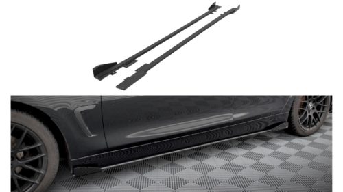 Diffuser BMW 4 F36 Side Skirts Street Pro Black + Gloss Flaps