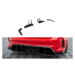Splitter Honda Civic XI Type-R Rear Side Street Pro Black
