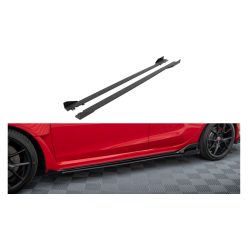   Diffuser Honda Civic XI Type-R Side Skirts Street Pro Black + Gloss Flaps