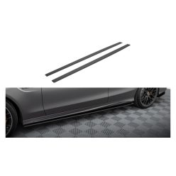   Maxton Design Küszöbtoldat Mercedes-Benz C W205 C63 AMG Facelift Kupé – Fekete-Piros