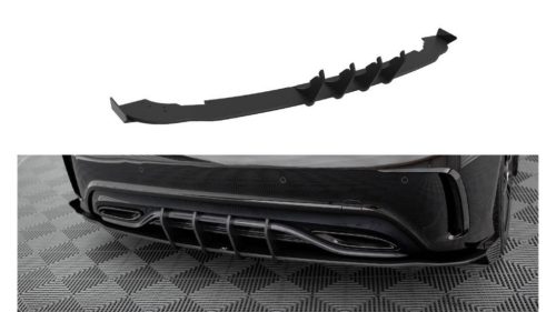 Maxton Design Hátsó Sarokelemek Mercedes-Benz A W176 Facelift AMG Line (2015–2018) – Piros + Fényes Flapek