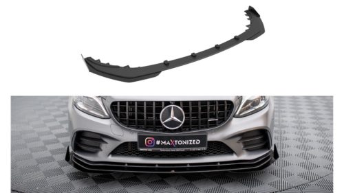 Splitter Mercedes-Benz C C205 C43 Facelift Front Pro + flaps Black