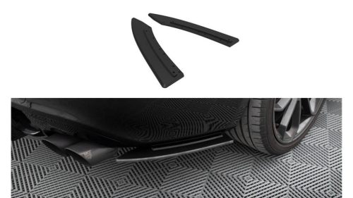 Splitter Audi A5 8T S-Line Rear Side Street Pro Black-Red