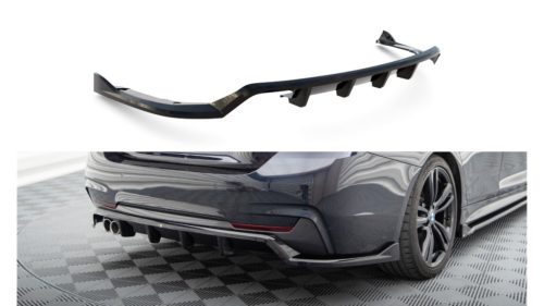 Splitter BMW 4 F32 F36 F33 M-Pack Rear Central with Diffuser