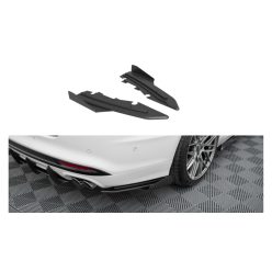   Splitter Ford Mondeo V Facelift Fusion II Facelift Rear Side Street Pro Black-Red + Gloss Flaps