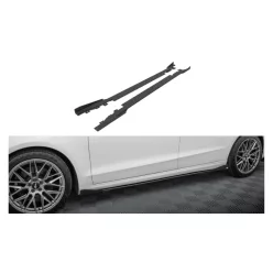   Maxton Design Küszöbtoldat Ford Mondeo Mk5 Facelift (2020–) – Fekete-Piros + Fényes Toldatok