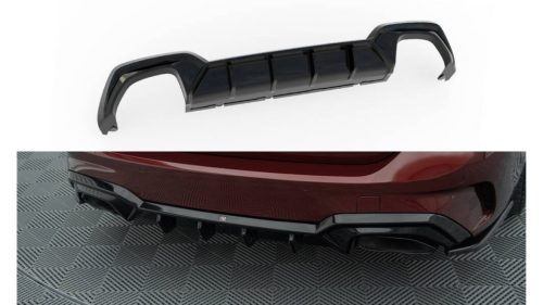 Diffuser BMW 3 G20 G21 M-Pack Rear Valance Fits car with towbar Gloss Black