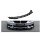 Splitter BMW 4 F32 F36 F33 M-Pack Front Pro + flaps Black